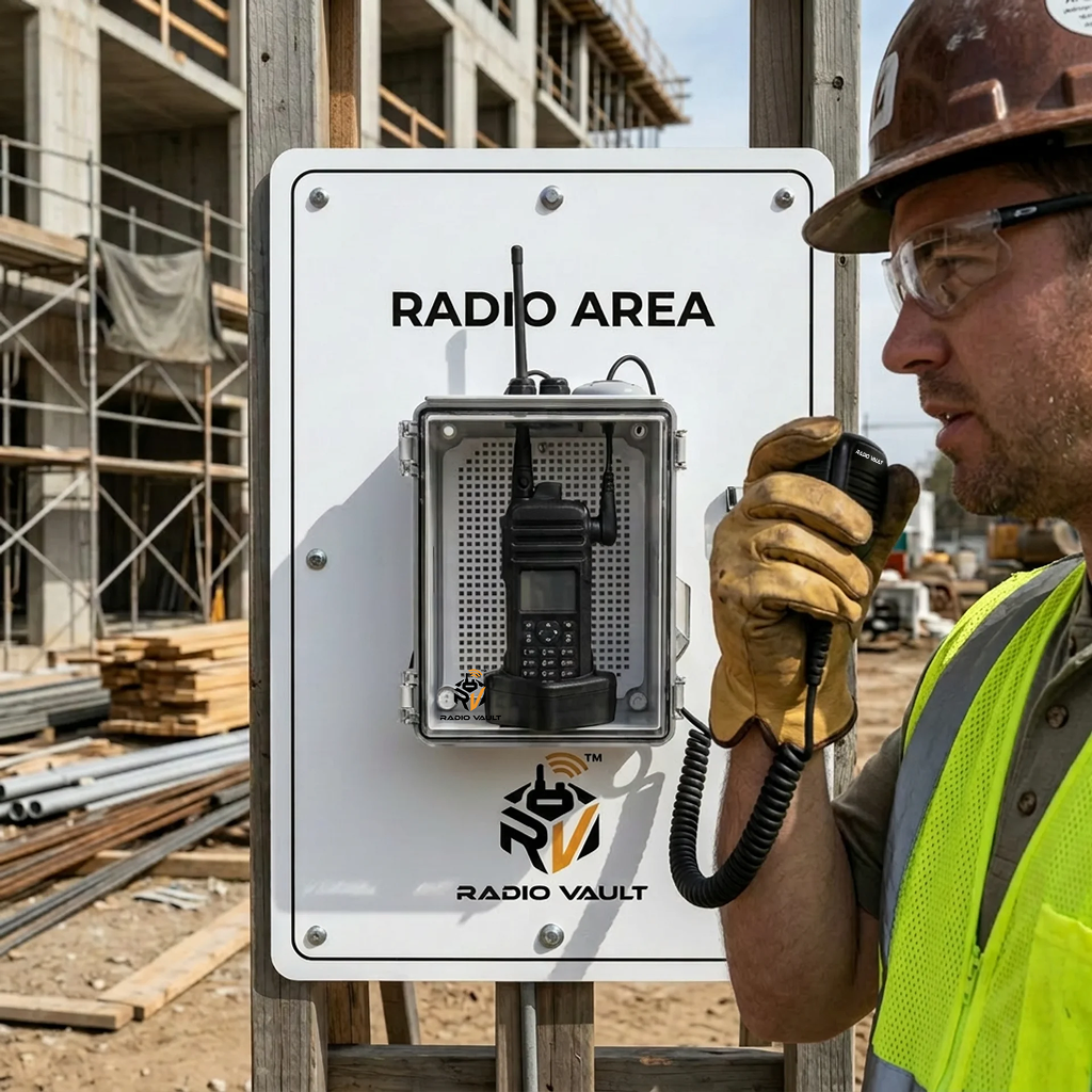 Radio Vault used at a construction site